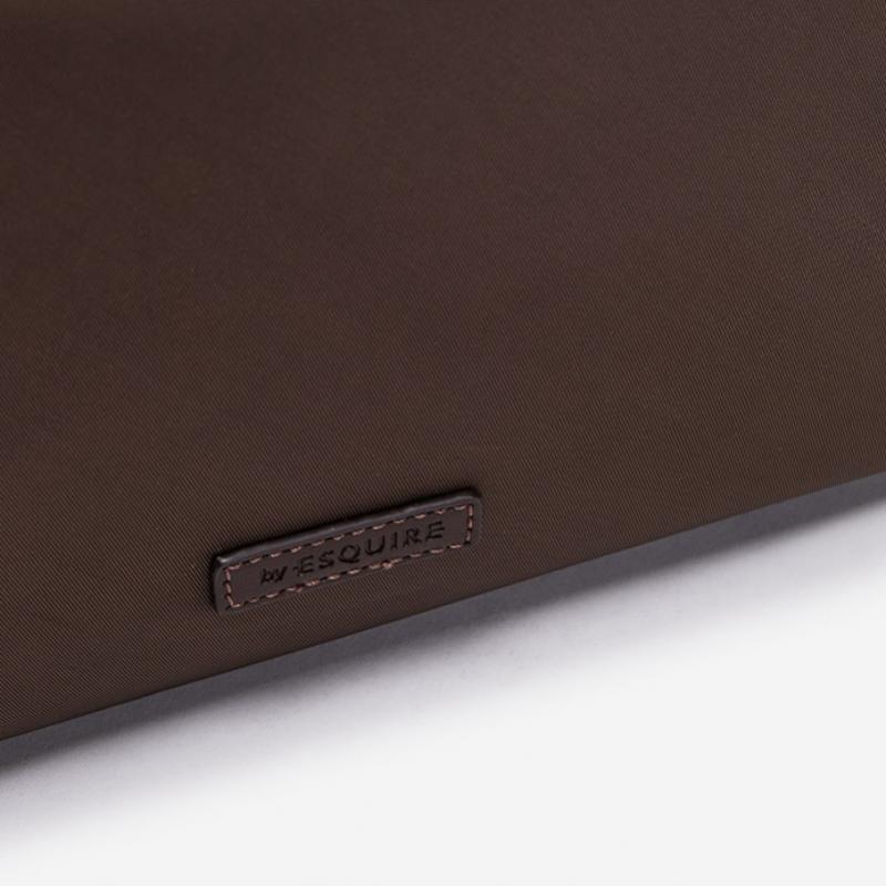 By Esquire Women Nylon Shoulder Bag Brown