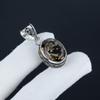 Smoky Topaz Gemstone Silver Pendant In 925 Sterling Silver - Handmade Oval Design, Everyday Wear Jewelry Father Day Gift