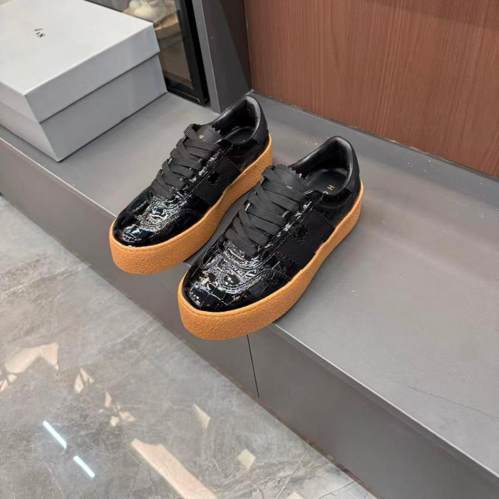Женские ретро-кроссовки Hogan 2026S с цветовыми блоками - Увеличивающие рост, на толстой подошве, повседневный стиль