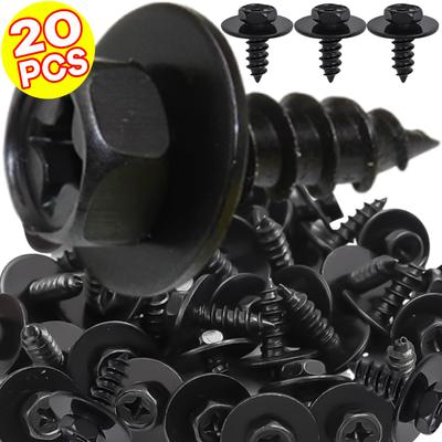 Саморезы для бампера автомобиля, Зажимы для крепления крыла, Саморезы с шестигранной головкой, Универсальные заклепки, Зажимы, Винты