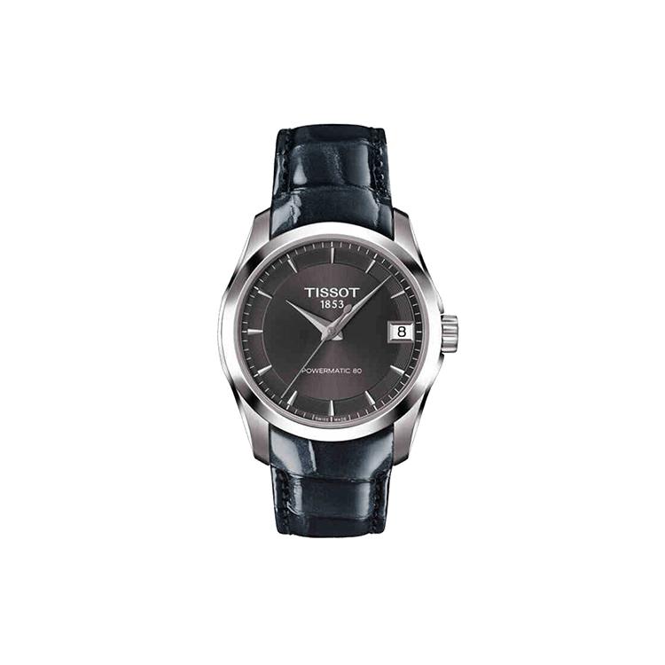 Tissot Автоматические механические женские часы Kutu Collection 32 мм Черный циферблат Корпус из нержавеющей стали T035.207.16.061.00