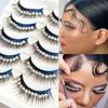 Thick Full Strip Lashes Long Glitter Eye Eyelashes Manga Eyelash False Eyelashes  Performance
