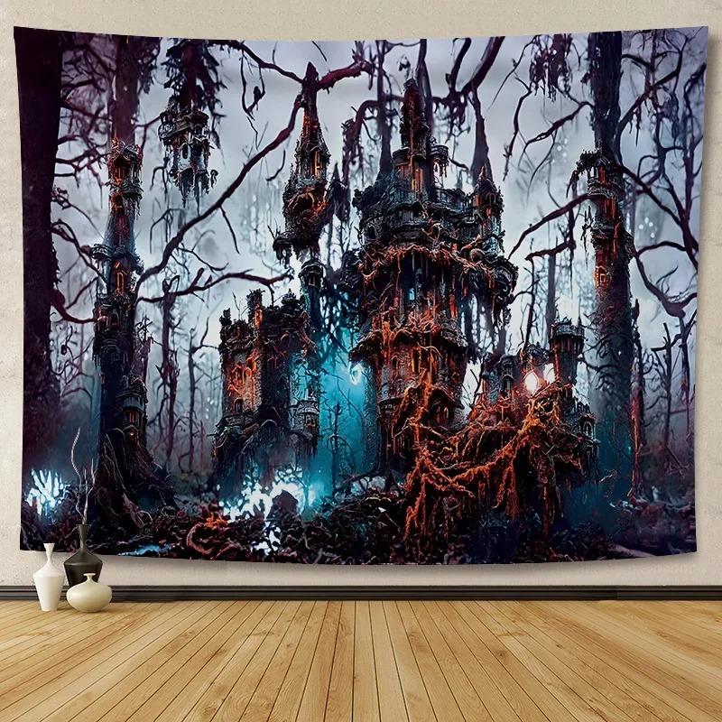 Halloween Decoration Background Cloth Hanging Cloth Wall Renovation Home Living Room Room Decoration Party Decoration