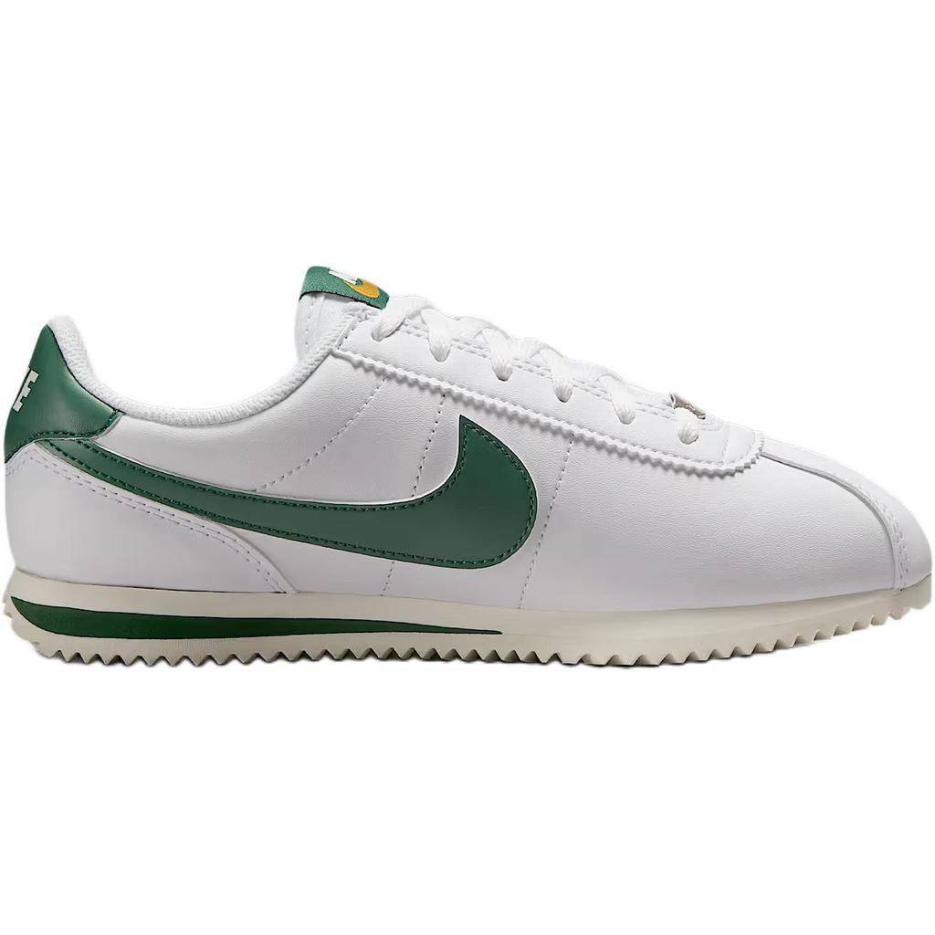 Nike Cortez Синтетическая кожа Универсальные Удобные Низкие Повседневные Кроссовки Унисекс Белый Зеленый IH7653-103