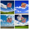 Manufacturer 1 Meter Printed Multi-tail Kite Triangular Kite Handmade