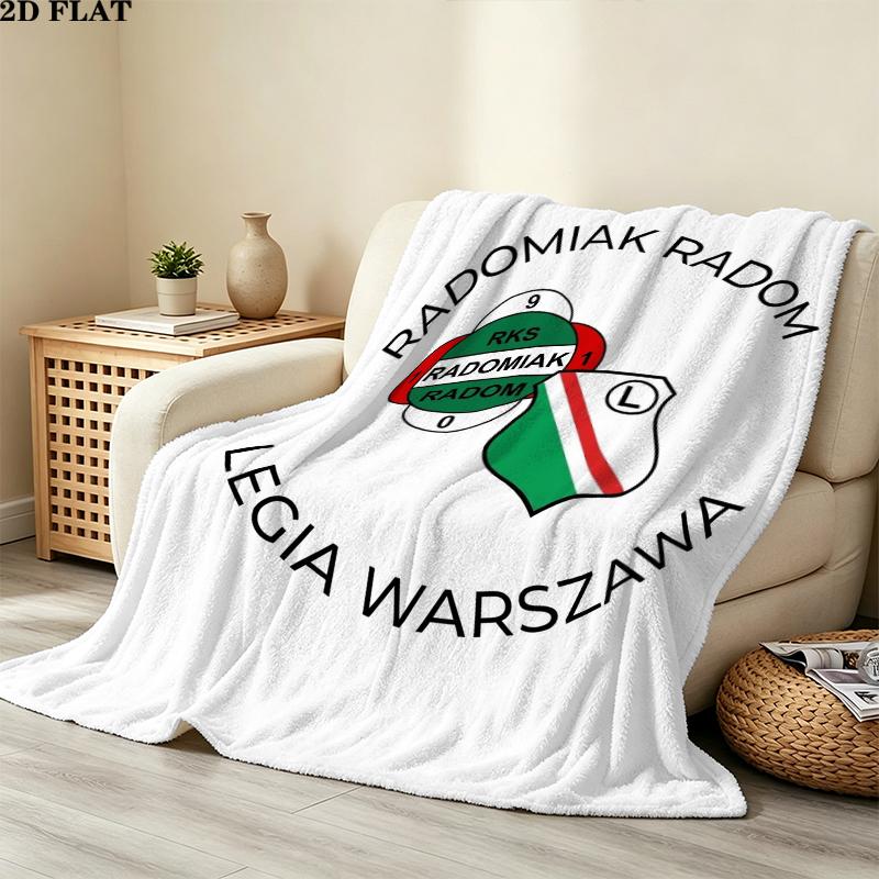 Radomiak Radom Print Flannel Blanket, High quality Comfortable for All Seasons, Home Decor, Warmth and Comfort, Perfect for Christmas Gifts