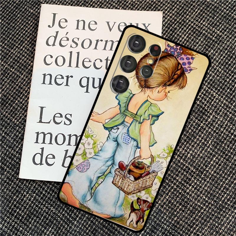 Чехол с рисунком Sarah Kay для Samsung Galaxy S21 S22 S23 S24 Ultra Note 20 Note 10 S8 S9 S10 Plus S20 FE