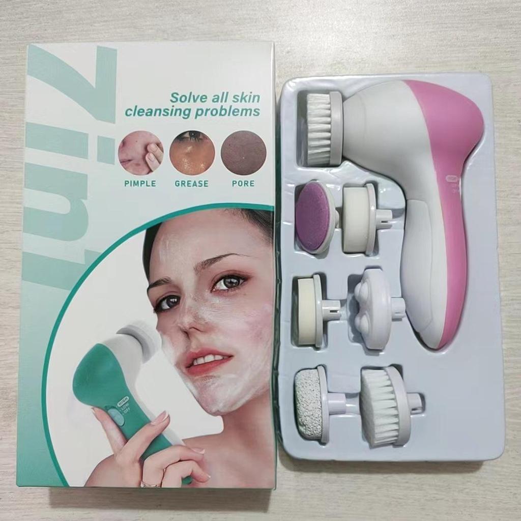 Многофункциональный электрический очиститель для лица: Щетка для лица и массажер для тела 7 в 1.