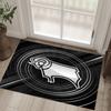 Derby County Design Crystal Velvet Carpet Cozy Non?Slip Printed Rug For Bedroom Living Room Entrance