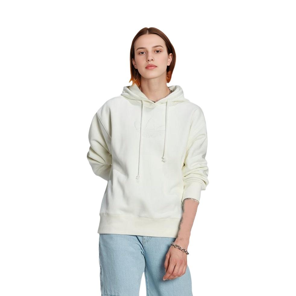 Adidas Originals Sweatshirts Women's White Hooded (Non-detachable) Moderate HM1636