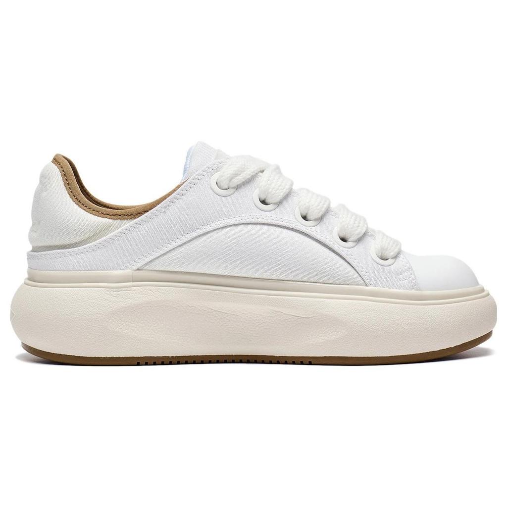 Li Ning Cloud Travel C4D Comfortable Versatile Non-Slip Wear-Resistant Low-Top Casual Shoes Men Sneakers Off-White AZGT043-4