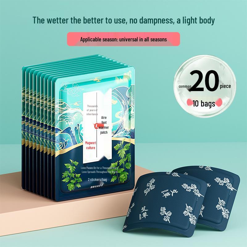 Полынный самонагревающийся пластырь для ног для зимнего тепла и защиты от холода