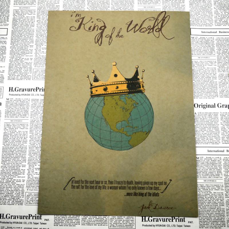 Titanic Retro Kraft Paper Poster for Bedroom or Bar Decor