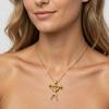 Nidin Trendy Hip-Hop Cubic Zirconia Dumbbell & Weightlifter Gym Pendant Necklaces Clavicle Chain Fitness Jewelry For Men Women