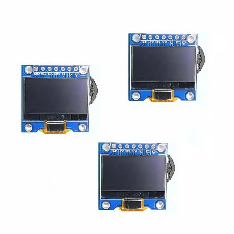 High Resolution 0.96Inch Oleds Display Module 128x64Pixel I2C Interfaces Low Power Consumption for Hobbyists Engineers