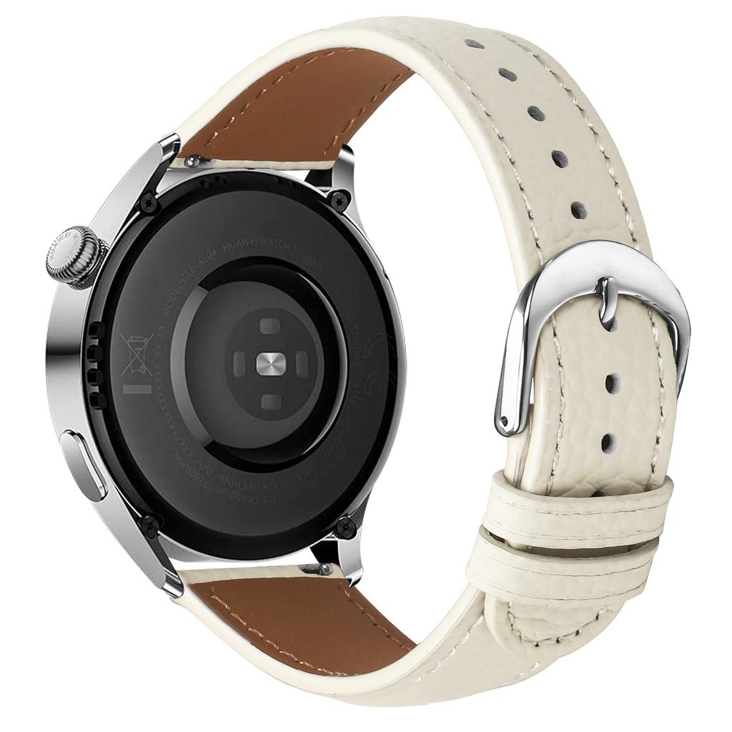 Replacement Strap for Huawei Watch 4/Watch 4 Pro Litchi Texture PU Leather Watch Band with Metal Buckle