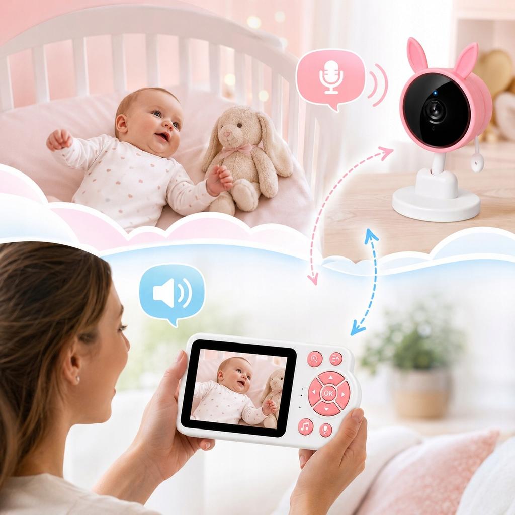 [PACZA] 2.8-inch wireless baby monitor camera N69