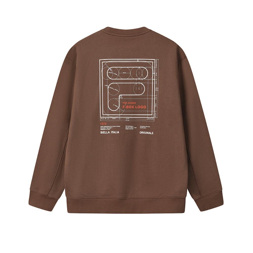 Fila Оригинальная Мода Классический Ретро Повседневный Универсальный Свободный Удобный Простой Пуловер Свитшот Мужской свитшот F11M549202FBN