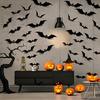 Halloween Bats Decorations Outdoor Indoor 3D Bat Stickers Horror Gothic Theme Paint-Safe Adhesive Waterproof Decals