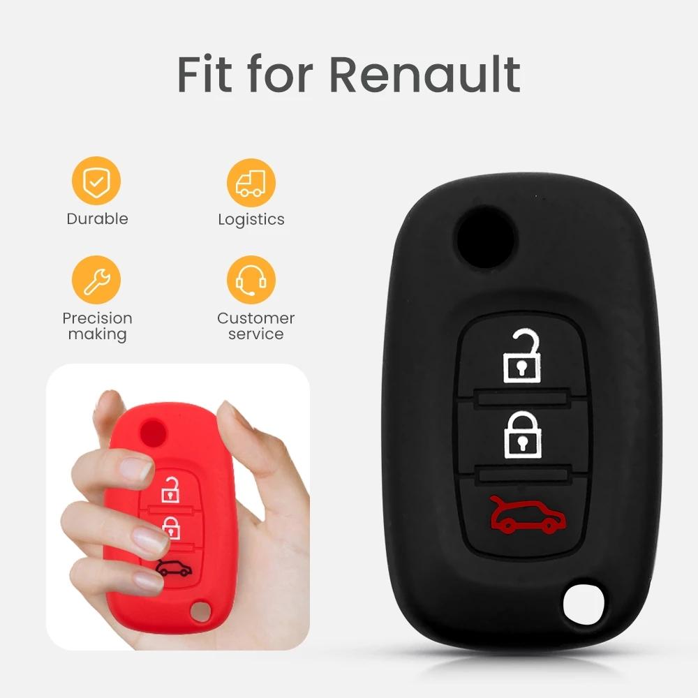 Силиконовый чехол для ключей с 3 кнопками для Renault Fluence Clio Megane для Mercedes для LADA Vesta Granta XRay Kalina Priora Sedan Sport