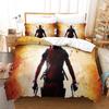 Bedding Deadpool Comforter Set 3D Printed Quilt Cover,heroes Pillowcase 2 Piece Set with Zip Duvet Cover for Teenagers And Adult