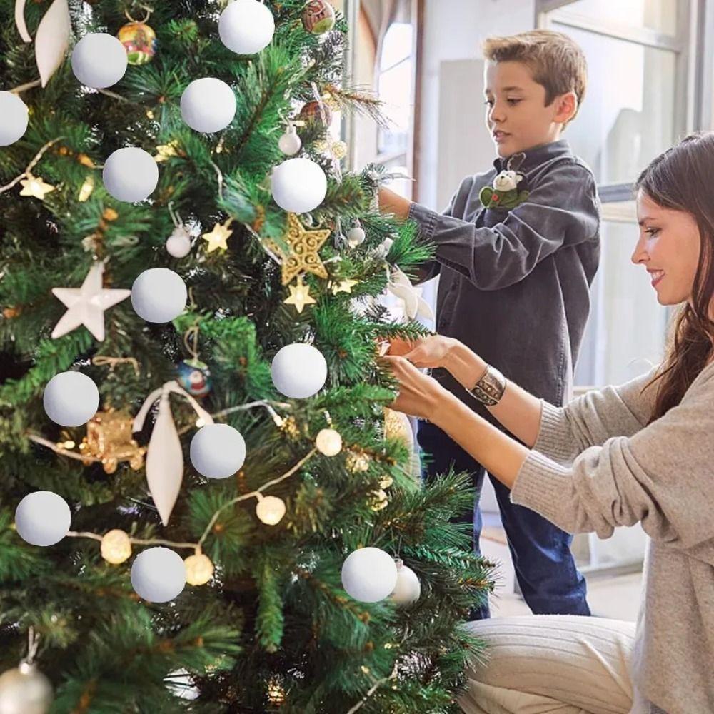 Polystyrene Foam Balls Mini Christmas Ornaments Crafts Christmas Balls Wedding