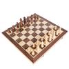 KOKOSUN International Chess Wooden Chess Set with Magnetic Closure and Folding Chess Board for Easy Storage Set, (Large)