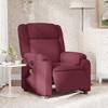 VidaXL Electric Reclining Massage Armchair Bordeaux Red Fabric 3205193