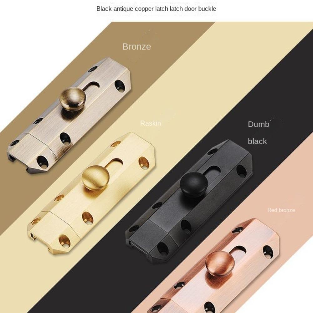 Solid Sliding Bolts A-type Door Lock with Screws Security Deadbolt Safety Door Lock  Cabinet