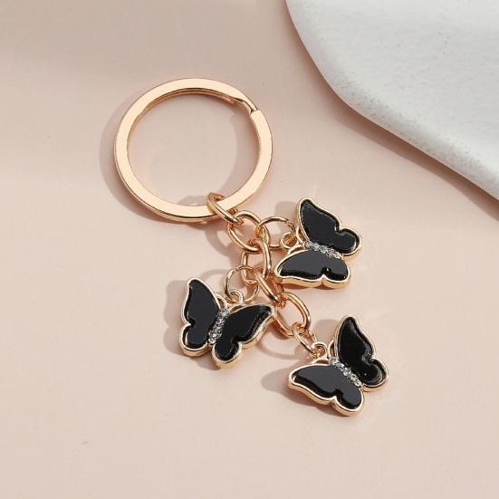 Брелок-подвеска-бабочка с кисточкой из нержавеющей стали, изысканная сумка на плечо, школьный ранец, украшение, подвесной кулон, гладкий брелок для ключей от автомобиля, кошелек, аксессуары