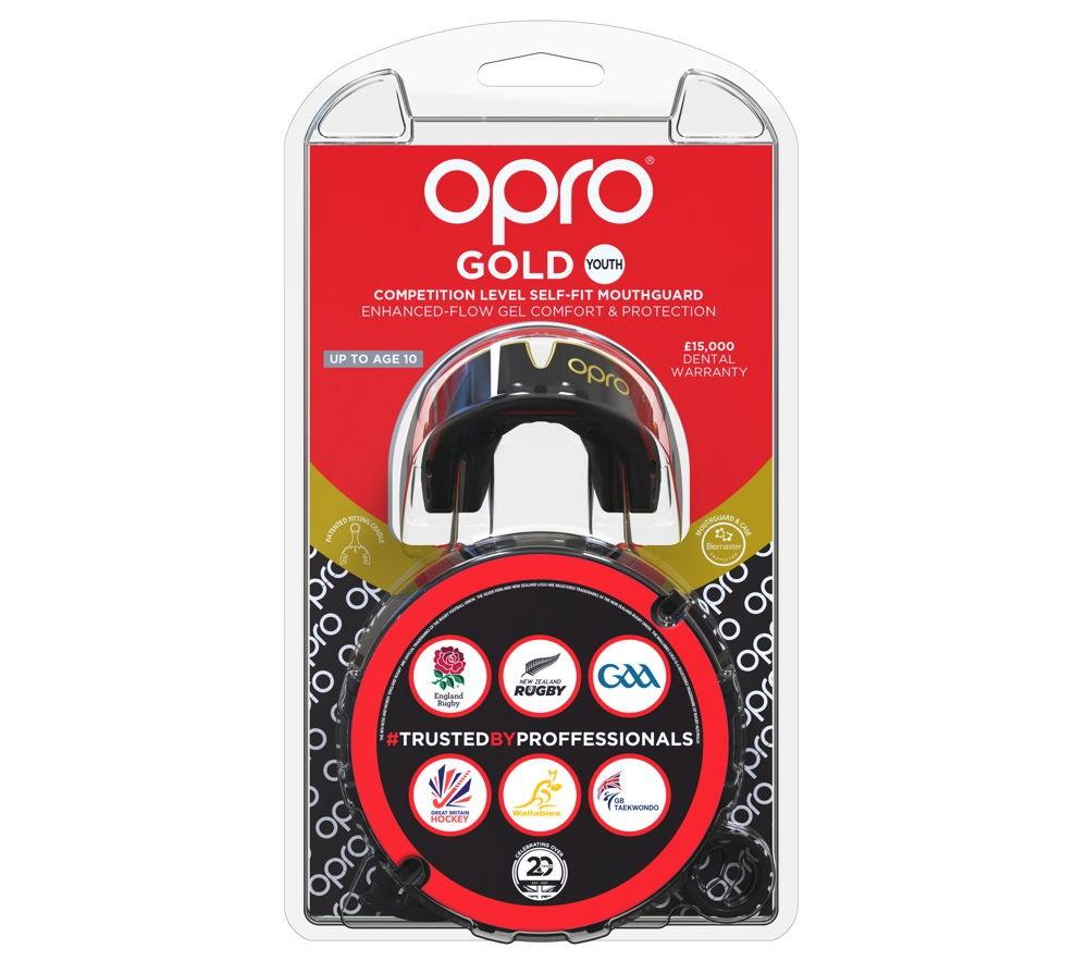 Opro Gold GEN5 Black Children's Mouthguard