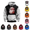 Men's Christmas Print Color Block Hooded Casual Sports Comfort Sweatshirt