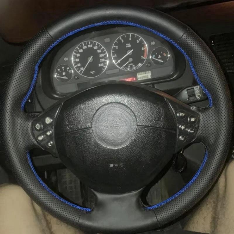 Microfiber Leather Car Steering Wheel Cover For BMW M Sport E36 1996-2000 E39 1995-2001 Z3 E36/7 1998-2002 M3 E36 M5 E39 3-Spoke