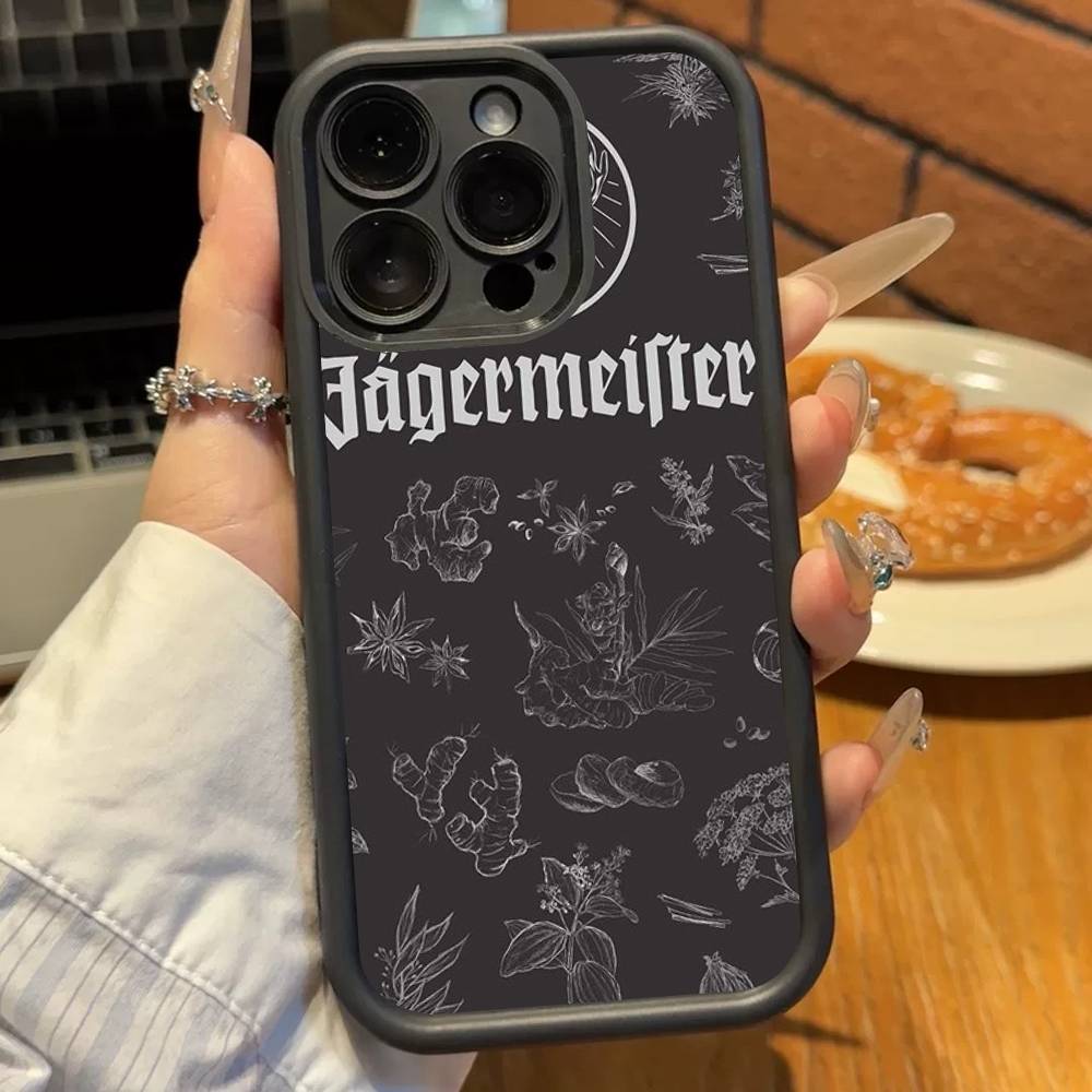 Горячий J-Jagermeisters Для iPhone 17 16 15 14 13 12 11 Pro Max Plus Черный Чехол из ТПУ с Полным Покрытием, Ударопрочный