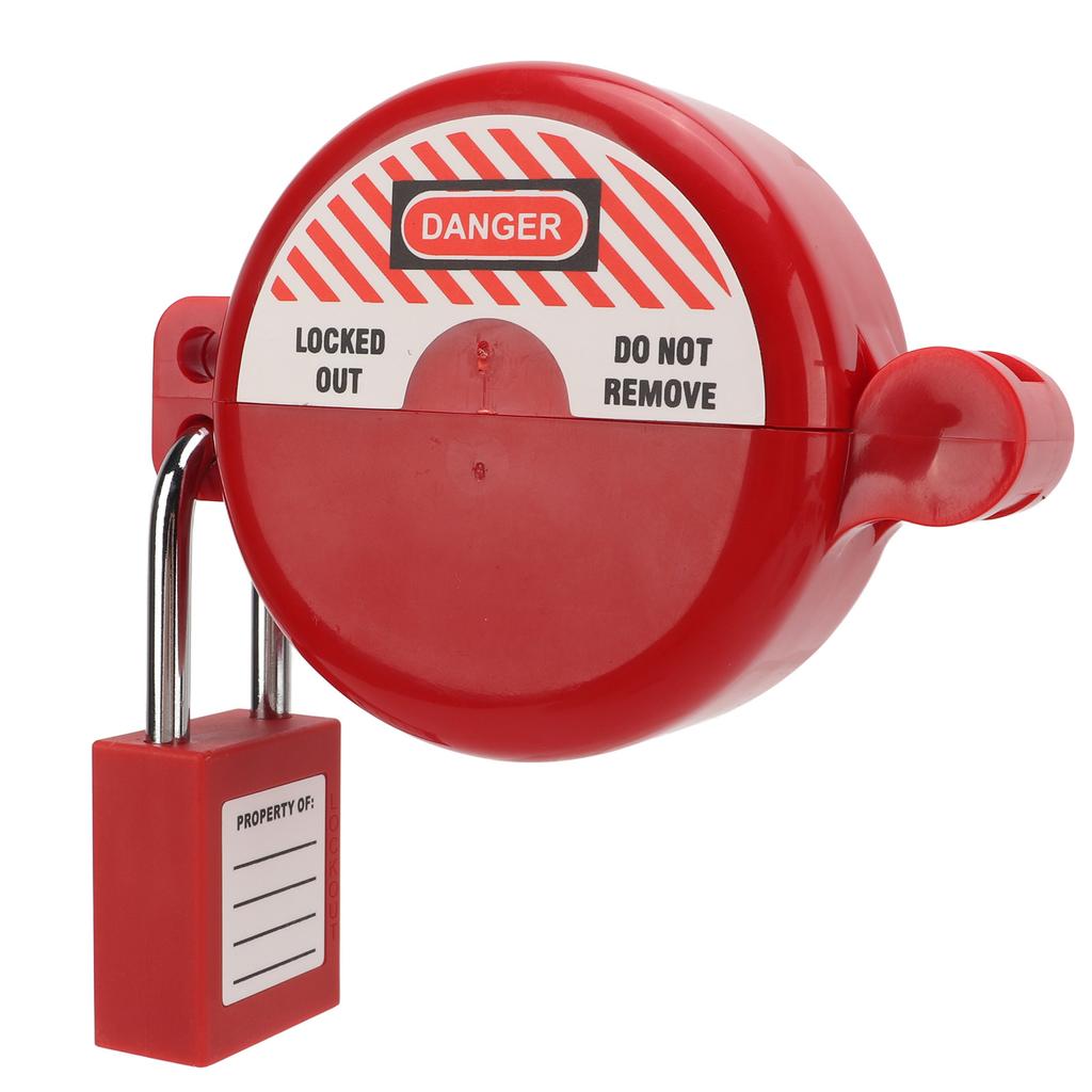 Блокировка клапана Tagout с замком безопасности, термостойкий, ударопрочный, для газового крана