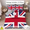 Комплект пододеяльника с национальным флагом, 3D-печать, креативные красочные комплекты постельного белья с флагом Великобритании для подростков и взрослых, полиэстер, мягкие комплекты пододеяльников