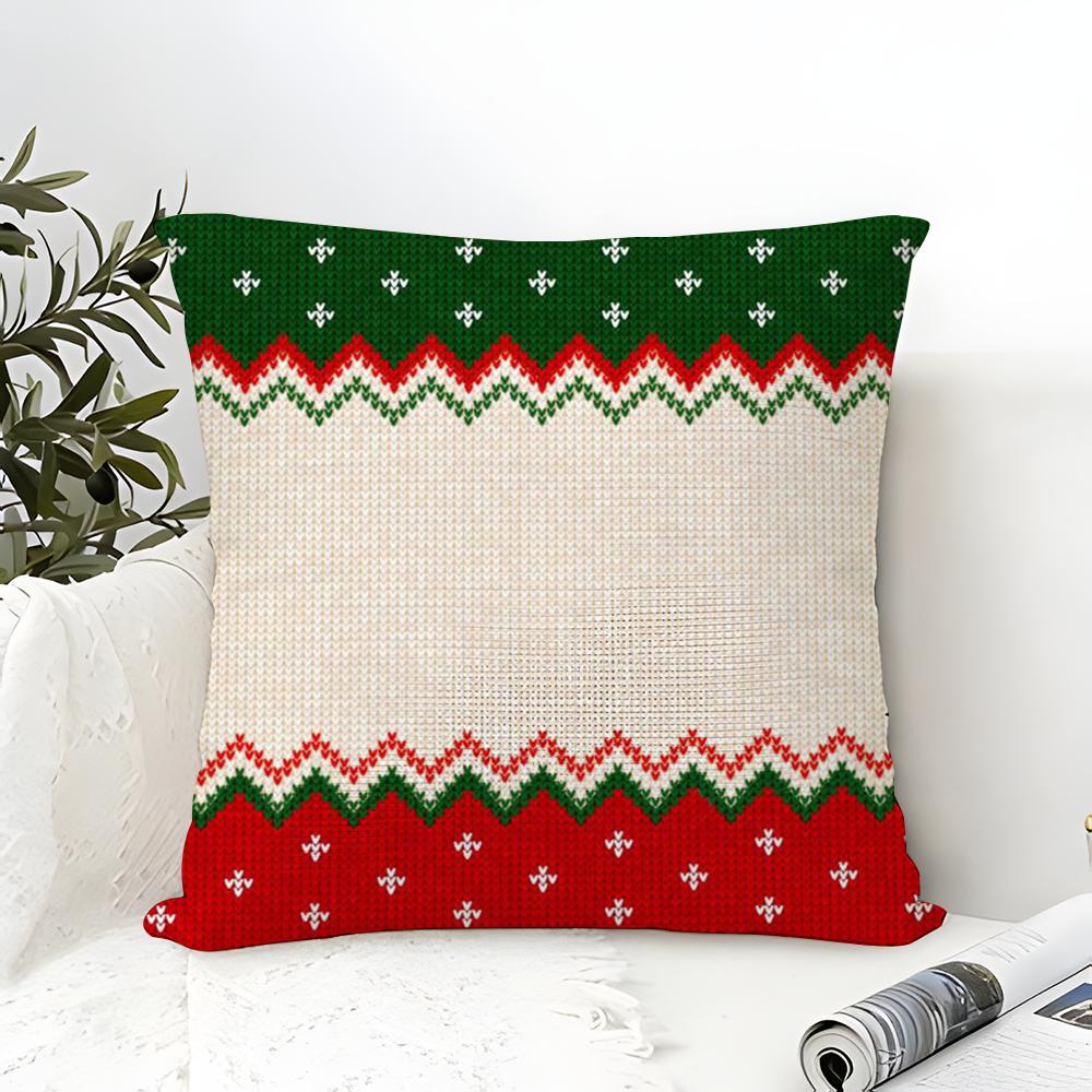 Snowflakeshaped treelike striped pattern Pillow Case linen pillow case sofa home decor cushion cover cushion cove