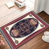 Vintage Persian Area Rug Boho Paisley Floral Print Floor Mat, Non-Slip Entryway Carpet, Luxury Home Decor, Gift for Housewarming