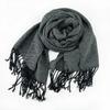 Soft Waxy and Thick Plaid Imitation Cashmere Scarf for Women, Warm Fringed Shawl In Winter, Couple Scarf Tide