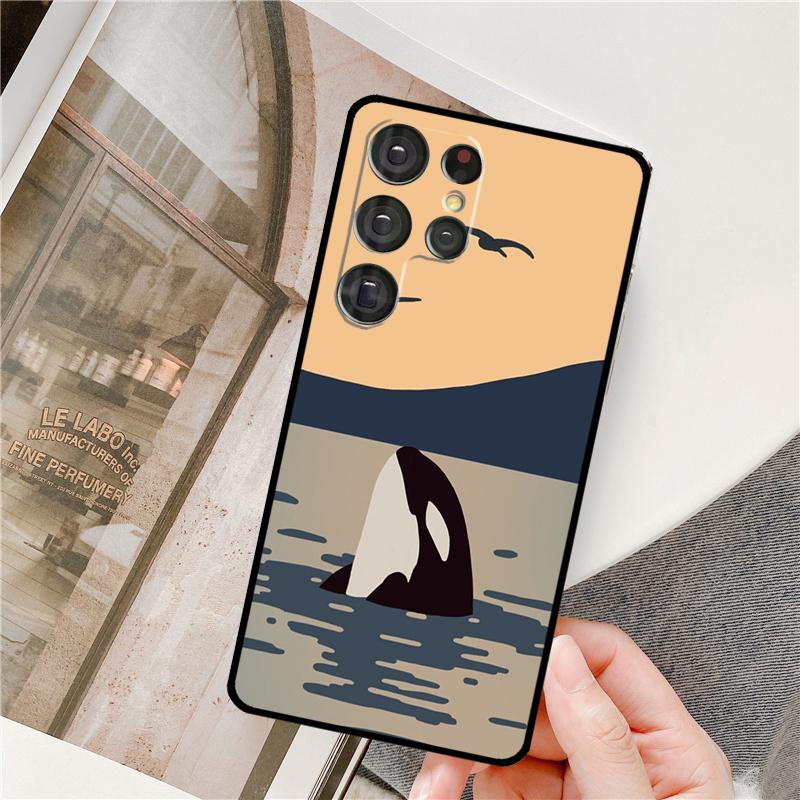 Косатки Косатка Чехол Для Samsung Galaxy S23 S22 S21 Ultra Note 20 S8 S9 S10 Note 10 Plus S20 FE Задняя Крышка