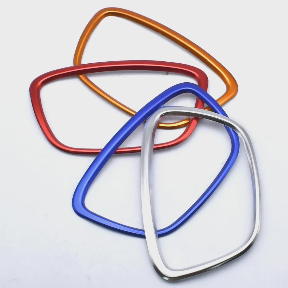 For Au-di A4 B6 B7 B8 A6 C6 A5 Q7 Q5 A3 A4L A8L A6L Car Steering Wheel Cover Center Logo Frame Stickers Interior Car Accessories