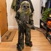 Skeleton Zombie Costume Halloween Horror Cosplay Mask Gloves Pants Party Fancy Dress Outfit Scary Monster Role Play Costume Set