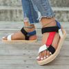 Women's Fashion Trend, Anti Slip and Wear-resistant Color Band Sandals