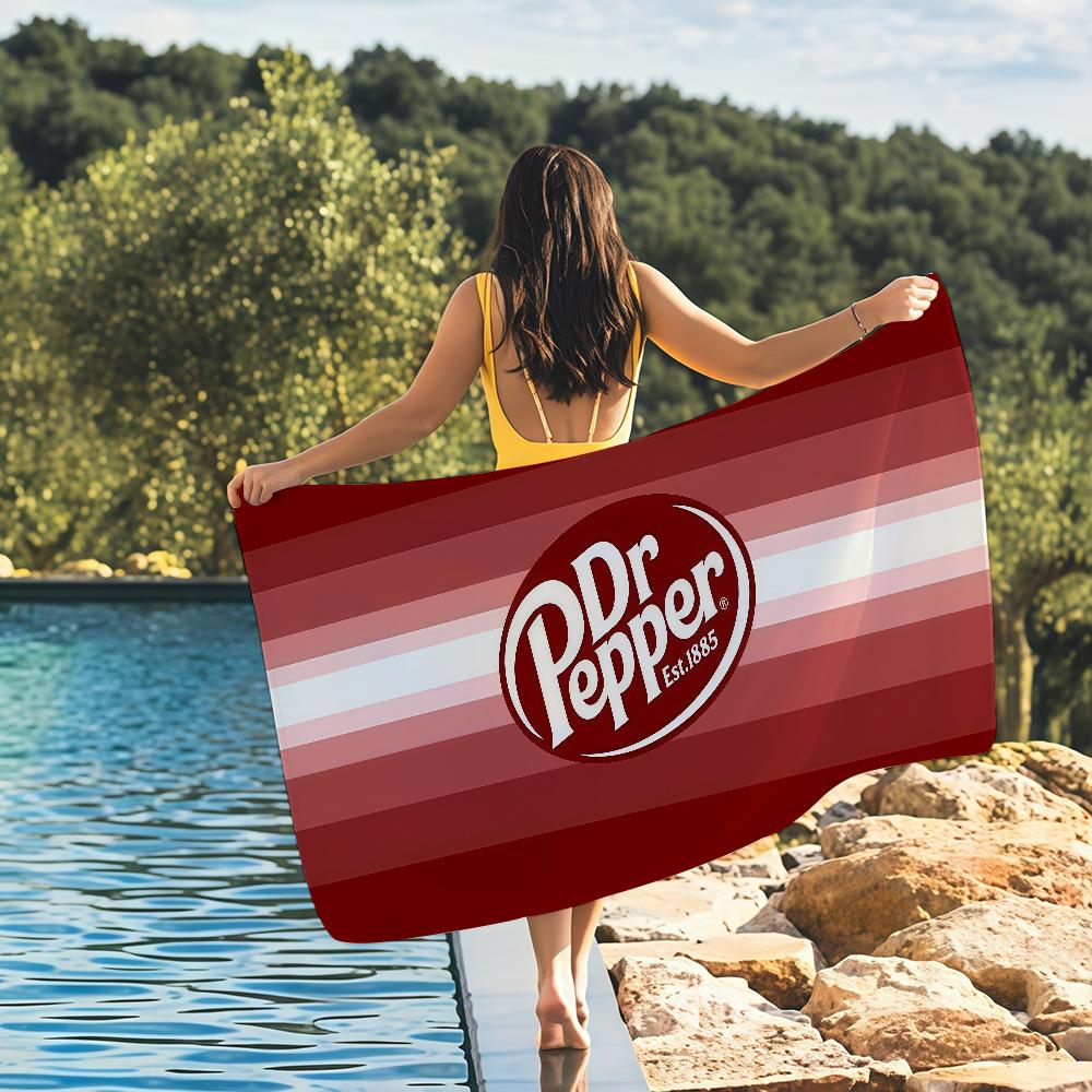 Полотенце D-Dr Pepper Быстросохнущие пляжные полотенца подходят для бассейнов, кемпинга, йоги и тренажерного зала