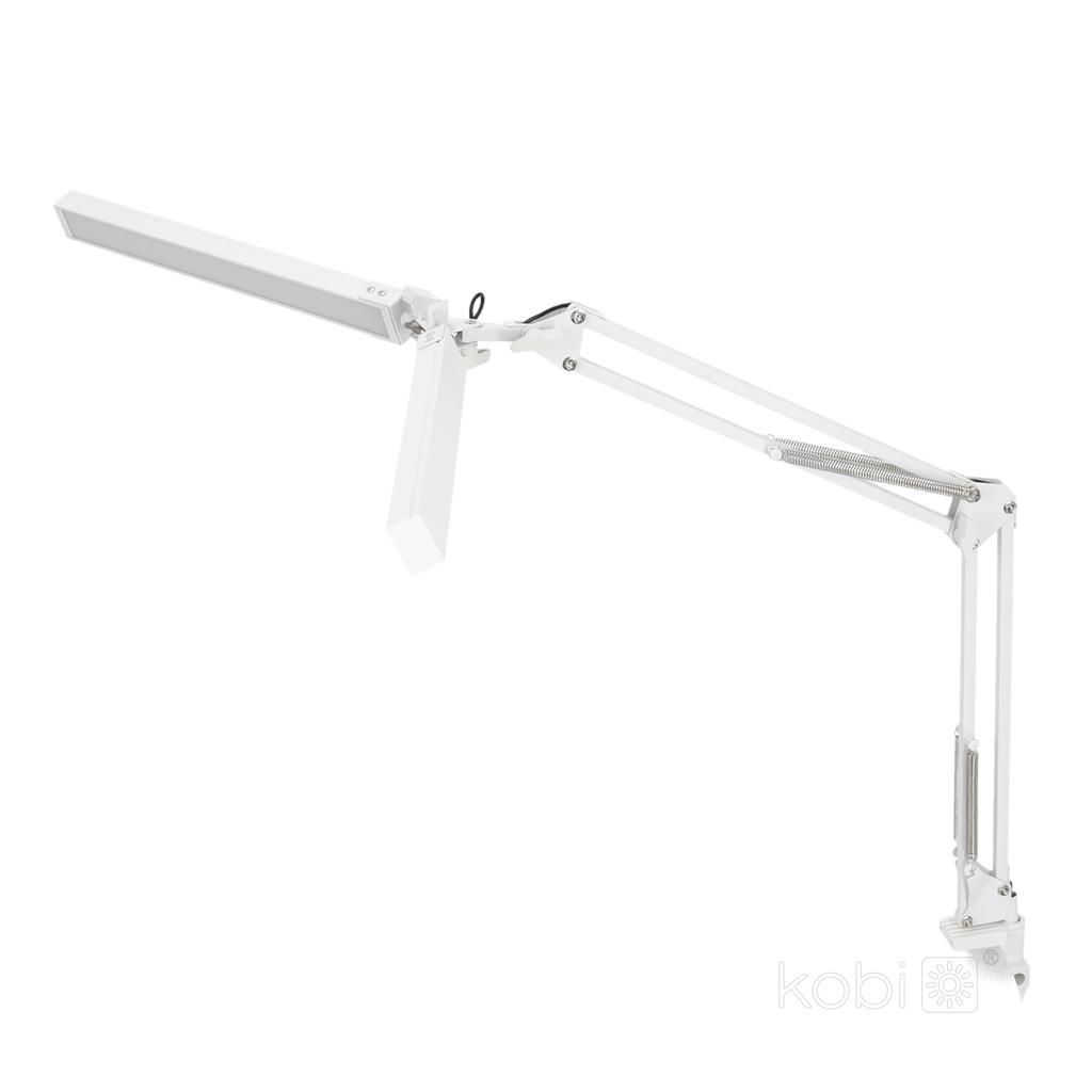 LED desk lamp 28W 3CCT, white, adjustable, tabletop mounting, 1400 lm