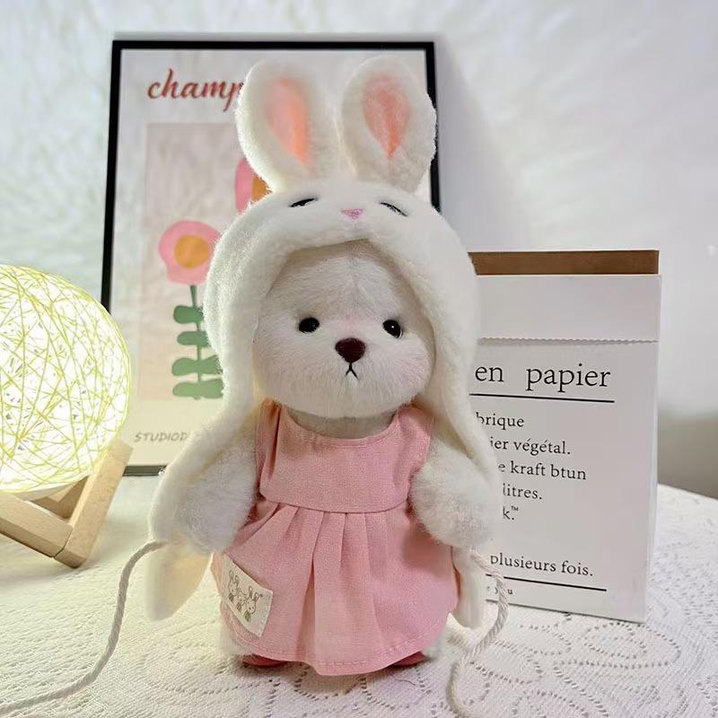 Customizable Cartoon Style Plush Toys Factory 20CM Stuffed Animals with Clothes Kids' Doll Accessories