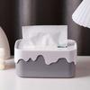 Rectangular Tissue Box Holder with Lid Large Capacity Universal Fit Tissue Container