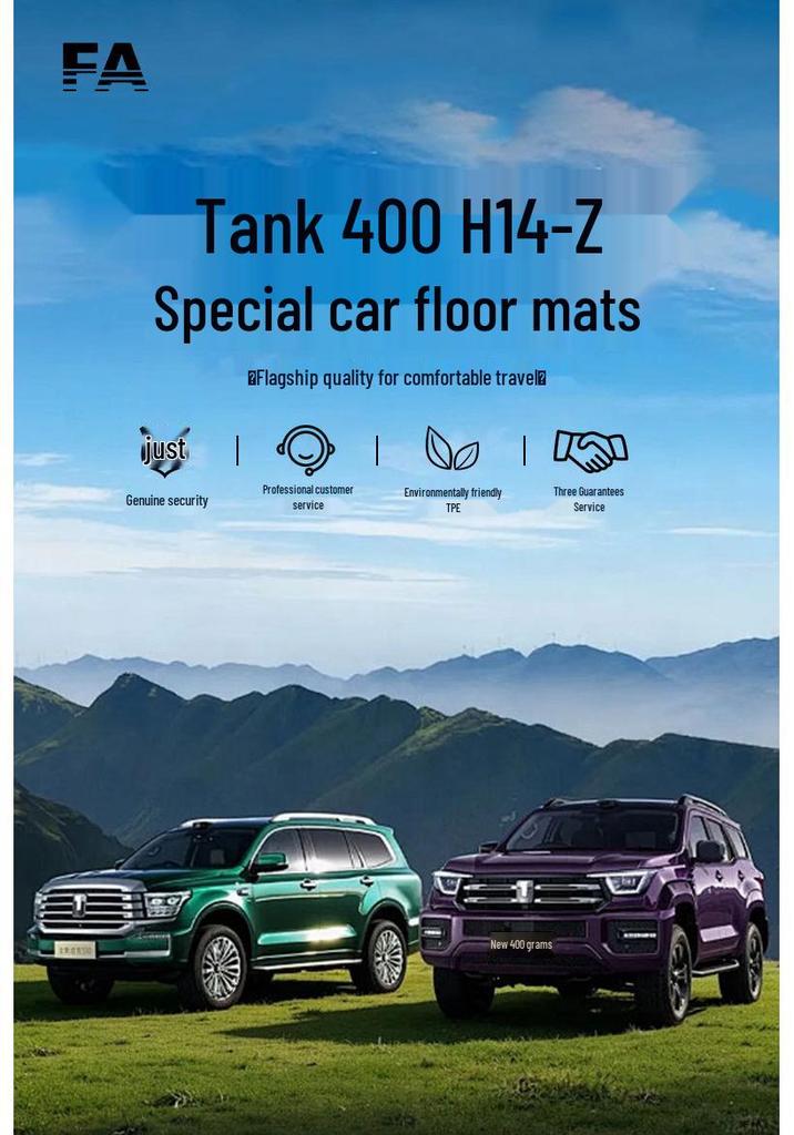Без запаха ТПЭ коврики для Great Wall Tank 400 Hi4z - Полное покрытие водительской стороны