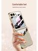 Чехол для складного экрана Samsung Z Flip 6: Защитная крышка для телефона с защитой от падения, гальваническим покрытием, персонализированная