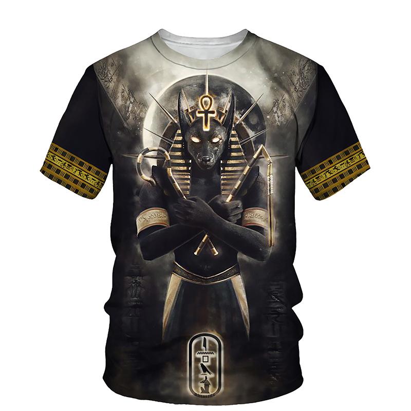Egypt Style 3d Print T-shirt Men Women Summer Fashion Short Sleeve Round Neck Top Tee